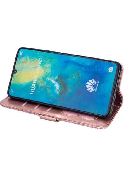 YH Mall Huawei Mate 20 Için Fermuarlı Cebi Durumda Manyetik Kapatma Bilek Kayışı Kartı (Yurt Dışından)