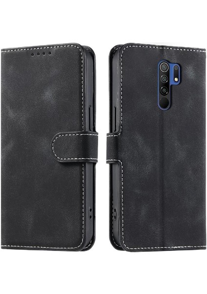 Xiaomi Redmi 9 Başbakan Kickstand Manyetik Pu Deri Bilek Için Flip Case (Yurt Dışından)