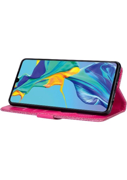 Huawei P30 Pu Deri Glitter Cüzdan Kılıf Kartı Için Fermuarlı Cebi Durumda (Yurt Dışından) fiyatları