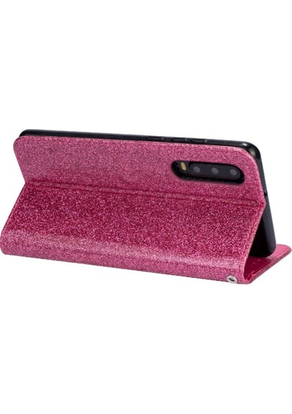 Huawei P30 Pu Deri Glitter Cüzdan Kılıf Kartı Için Fermuarlı Cebi Durumda (Yurt Dışından) fırsatları