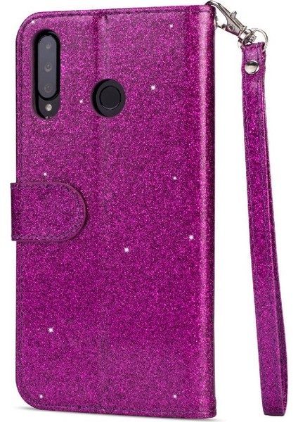 Huawei P30 Lite Glitter Cüzdan Kılıf Bilek Kayışı Için Fermuarlı Cebi Durumda (Yurt Dışından) fiyatları
