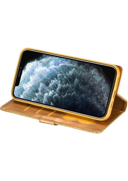 IPhone 11 Için Fermuar Cep Durumda Pro Max Pu Deri Bilek Kayışı Manyetik (Yurt Dışından)