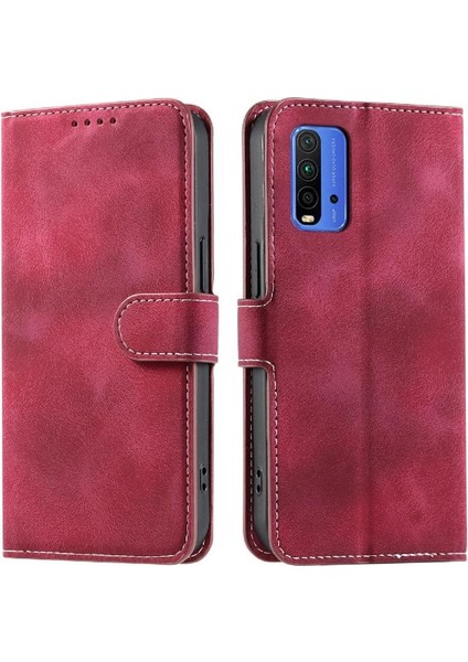 Xiaomi Redmi Için Flip Case 9t Kickstand Bilek Kayışı Manyetik Cüzdan Kart (Yurt Dışından) indirimleri
