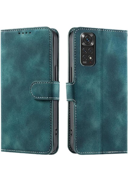 Xiaomi Redmi Not 11 Için Flip Case 4g Manyetik Cüzdan Kart Yuvaları Kickstand (Yurt Dışından)