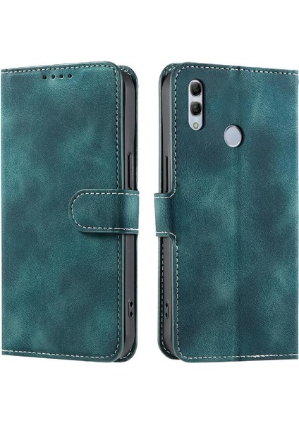 Onur 10 Lite Için Flip Case Pu Deri Cüzdan Kart Yuvaları Kickstand Bilek (Yurt Dışından)