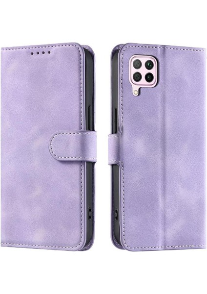 Huawei P40 Lite Bilek Kayışı Manyetik Cüzdan Kart Yuvaları Pu Için Flip Case (Yurt Dışından)