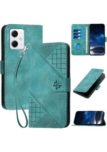 Xiaomi Poco X5 5g Kabartmalı Kelebek ve Kredi Kartı Yuvası Için Flip Case (Yurt Dışından)