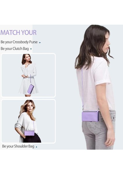 Google Piksel 6 Pro Uzun Kordon Rfıd Engelleme Fermuar Için Crossbody Durumda (Yurt Dışından)
