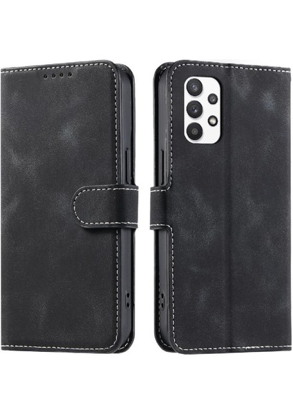 Samsung Galaxy A32 4g Kickstand Bilek Kayışı Pu Deri Kart Için Flip Case (Yurt Dışından) fırsatları