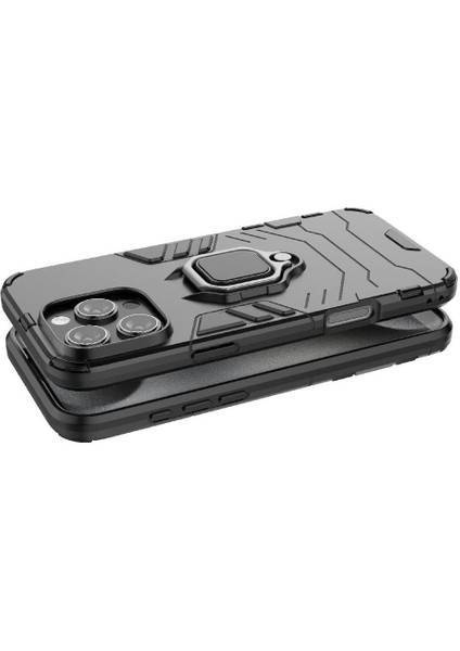 Halka Araba Montaj Kickstand Durumda IPhone 16 Için Pro Max Kickstand Askeri (Yurt Dışından)