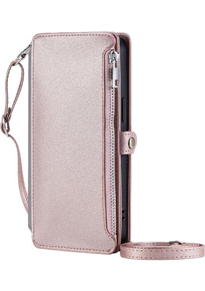 Google Piksel 6A Fermuar Faturaları Yuvası Için Crossbody Durumda 9 Kart Yuvaları Durumda (Yurt Dışından)