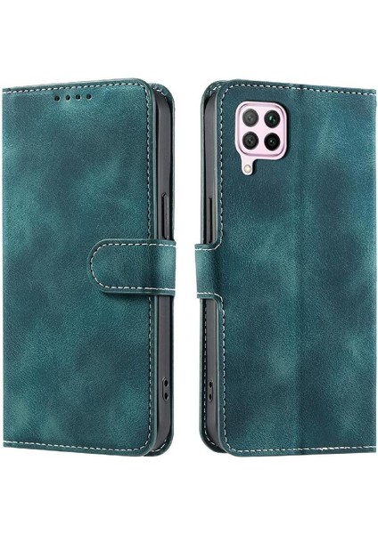 Huawei P40 Lite Bilek Kayışı Manyetik Cüzdan Kart Yuvaları Pu Için Flip Case (Yurt Dışından)