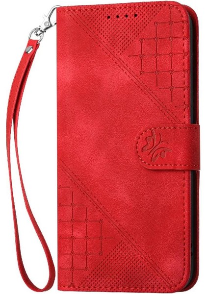 Xiaomi Poco X5 5g Kabartmalı Kelebek ve Kredi Kartı Yuvası Için Flip Case (Yurt Dışından)