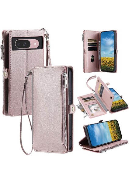 Google Piksel 7 Pro Durumda Cüzdan Rfıd Engelleme Uzun 9 Için Crossbody Durumda (Yurt Dışından)