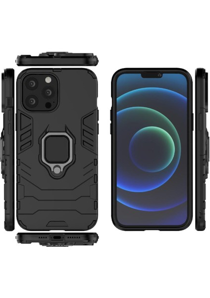 Halka Araba Montaj Kickstand Durumda IPhone 13 Pro Max Metal Halka Tutucu (Yurt Dışından)