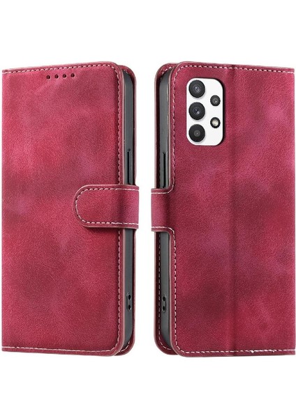 Samsung Galaxy Için Flip Case A52S 5g Manyetik Bilek Kayışı Kickstand Cüzdan (Yurt Dışından)