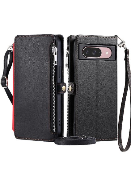 Google Piksel 9 Uzun Kordon Rfıd Engelleme Fermuar Faturaları Için Crossbody Durumda (Yurt Dışından)