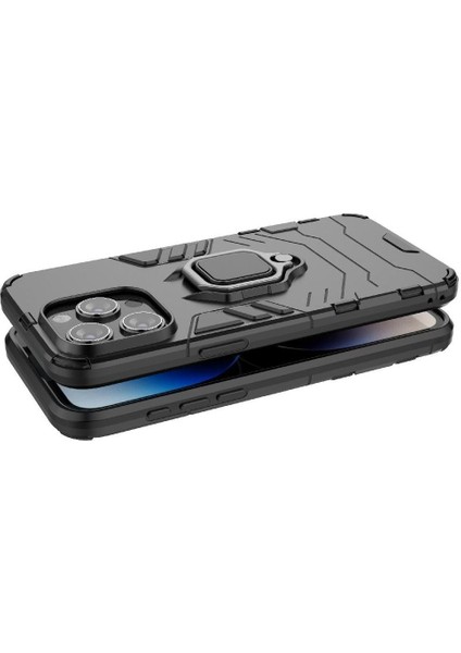 Halka Araba Montaj Kickstand Durumda IPhone 15 Pro Max Kickstand Askeri (Yurt Dışından)