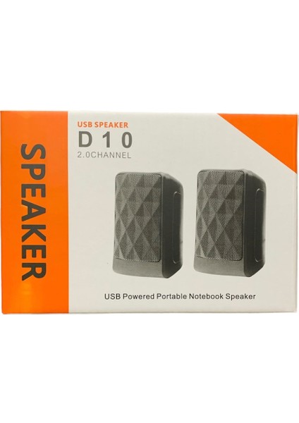 Ultratekno D10 Kablolu 1+1 Bilgisayar Hoparlörü Laptop Pc Uyumlu Speaker USB 2.0 3W x 2