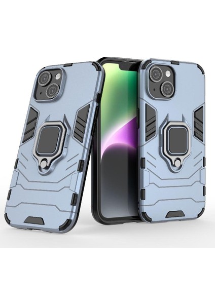 Halka Araba Montaj Kickstand Durumda IPhone 15 Için Metal Halka Tutucu Askeri (Yurt Dışından)