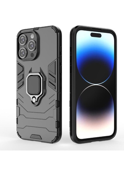 Halka Araba Montaj Kickstand Durumda IPhone 15 Pro Max Kickstand Askeri (Yurt Dışından)