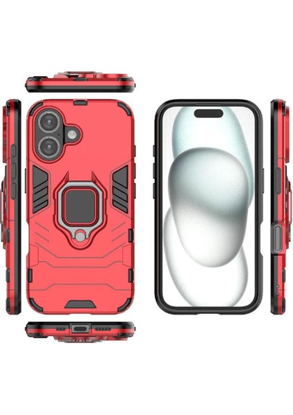 Halka Araba Montaj Kickstand Durumda IPhone 16 Için Askeri Sınıf Koruma Halkası (Yurt Dışından) indirimleri