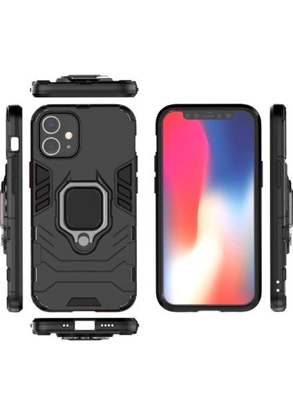 Halka Araba Montaj Kickstand Durumda IPhone 12 Için Kickstand Darbeye Dayanıklı Metal (Yurt Dışından) modelleri