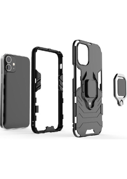 Halka Araba Montaj Kickstand Durumda IPhone 12 Için Kickstand Darbeye Dayanıklı Metal (Yurt Dışından) indirimleri