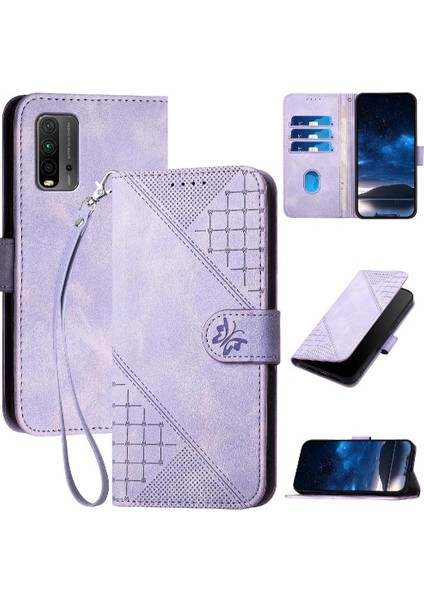 Ayrılabilir El Kayışı ve Kredi Kartı ile Xiaomi Redmi 9t Için Flip Case (Yurt Dışından)
