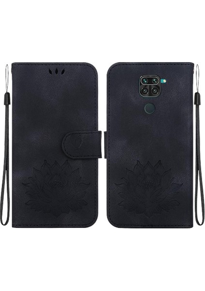 Xiaomi Redmi 10X 4g Kickstand Kabartma Lotus Için Flip Case (Yurt Dışından)