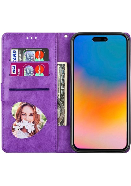 IPhone 15 Pro Pu Deri Manyetik Kapatma Glitter Için Fermuarlı Cebi Durumda (Yurt Dışından) indirimleri