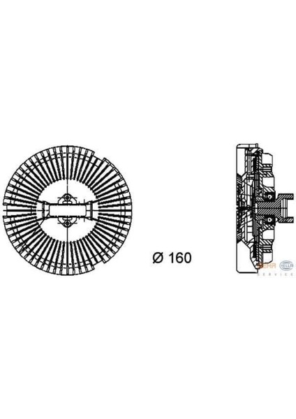 CFC77000P CFC77000P Fan Termiği Uyumlu (Çap 160MM) E65 E66 E67 N62 B36 A (ENO:8MV376733021)