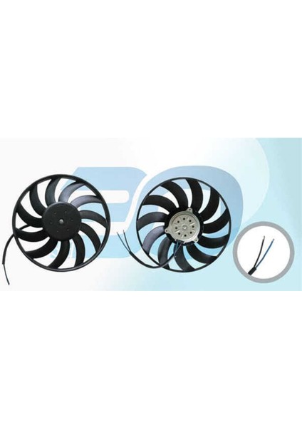 8E0959455K 8E0959455K Fan Motoru Davlumbazsız (380 Mm-2 Fıs-11 Kanat) Audi A4 A6 Seat Exeo 1.6 1.8 T 1.9