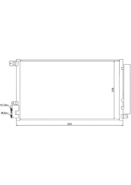 CFI105016 CFI105016 Klima Kondenseri Doblo 1.4i 09 Combo 1.4i 12 Mıto 1.4i 08 565X346X16