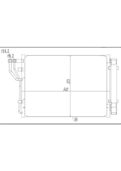 CHY933016 CHY933016 Klima Brazing Condenser A/m IX20 1.4i/1.6i / Kia Venga 1.4i/1.6i 940251