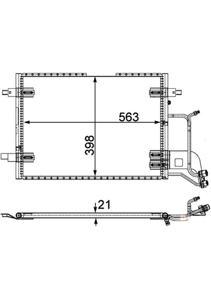 CVW026019 Klima Köndenseri Passat 96-00 A4 95-00 610X420X19 -CVW026019 Uyumlu