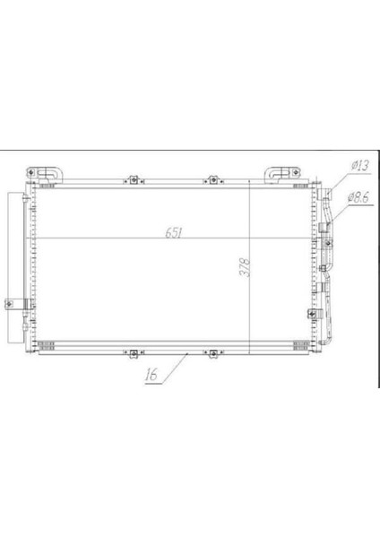 CHY859016 CHY859016 Klima Brazing Condenser A/m Matrix 1.6i / 1.8i 2001 94644