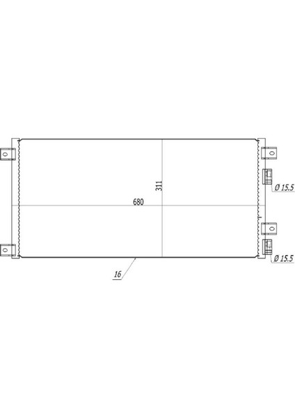CIV804016 CIV804016 Klima Brazing Condenser A/m Daily 1999 / Daily 2006 940004