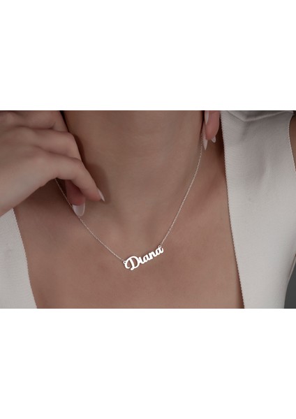 Kişiye Özel Isimli Kolye Isim Kolye 925 Ayar Gümüş Kolye,gümüş,rose Gold,altın Kaplama Kolye fırsatları