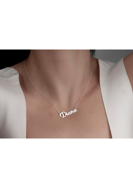 Kişiye Özel Isimli Kolye Isim Kolye 925 Ayar Gümüş Kolye,gümüş,rose Gold,altın Kaplama Kolye indirimleri