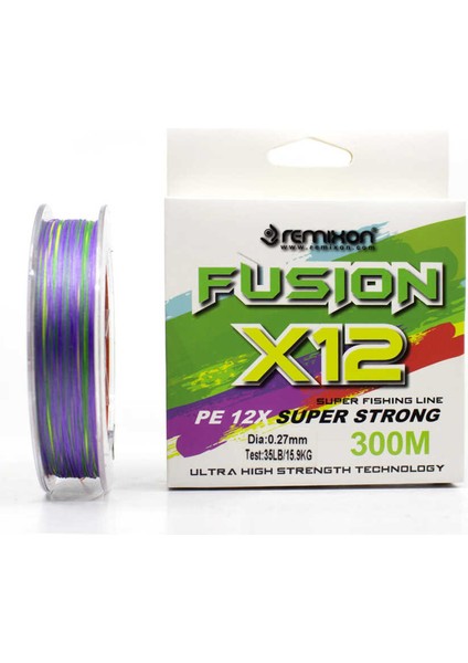 Fusion 300M X12 Multi Color Ip Misina STANDART-0.27MM