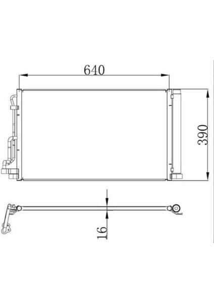CHY071016 CHY071016 Klima Brazing Condenser A/m 0 Elantra 2016 941055