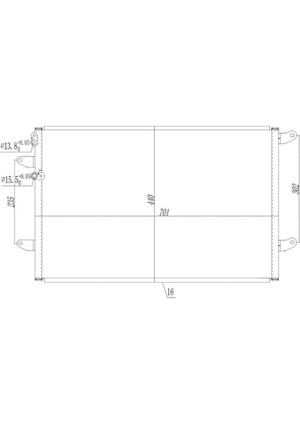 CVW956016 CVW956016 Klima Brazing Condenser A/m Phaeton 3.0tdı/3.2i/3.6i/4.2i 2002 940491