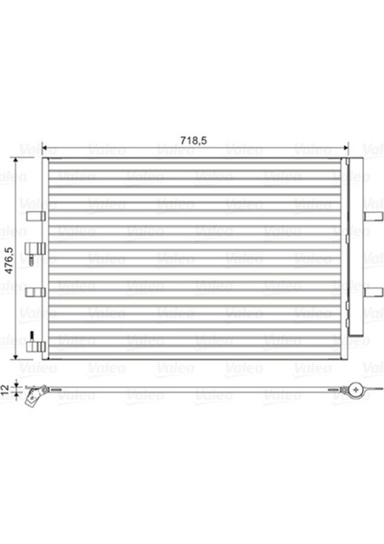 822590 822590 Kondenser Ford Transit/tourneo Custom