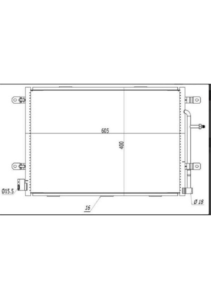 CAU158016 CAU158016 Klima Brazing Condenser A/m A4 2.0 Tdı 2000 94851