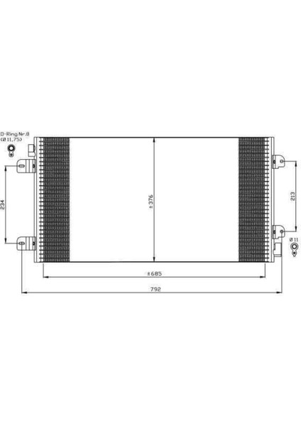 CRN784016 CRN784016 Klima Kondenseri Master Iı 2.2-2.5 Dci 98 Movano A 2.5-2.8-3.0 Dti 98 Oto.-Mek.