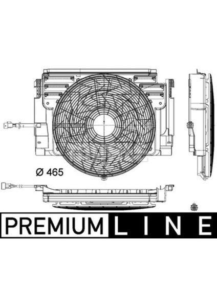 CFF348000P CFF348000P Fan Motoru (Çap 465MM) E53 M57 D30 (306D1) (ENO:8EW351105101)