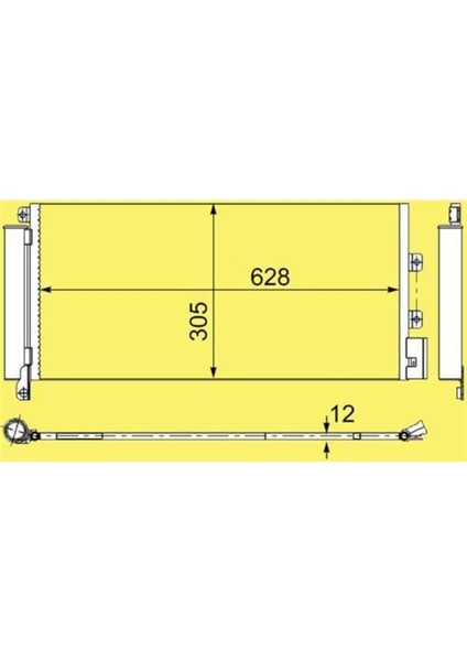 CFI227012 CFI227012 Klima Kondenseri Linea 1.3 Jtd 660X305X12
