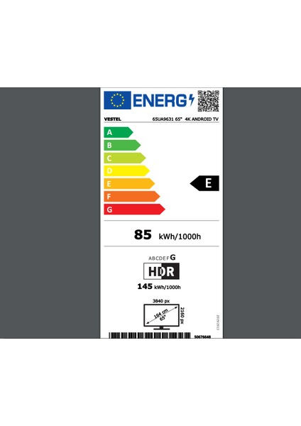 65UA9631 4K Ultra Hd 65" 165 Ekran Uydu Alıcılı Android Smart LED Tv