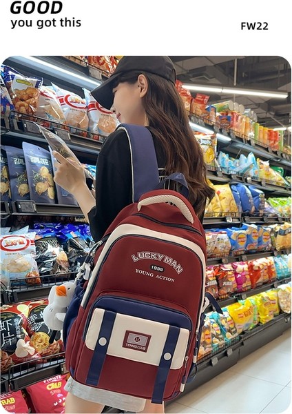 Cacaoortaokul ve Lise Öğrencileri Için Güzel Görünümlü, Çok Yönlü ve Büyük Kapasiteli Okul Çantası; Ders Vermek ve Oyun Oynamak Için Mutlaka Sahip Olunması Gereken Bir Çanta (Yurt Dışından)